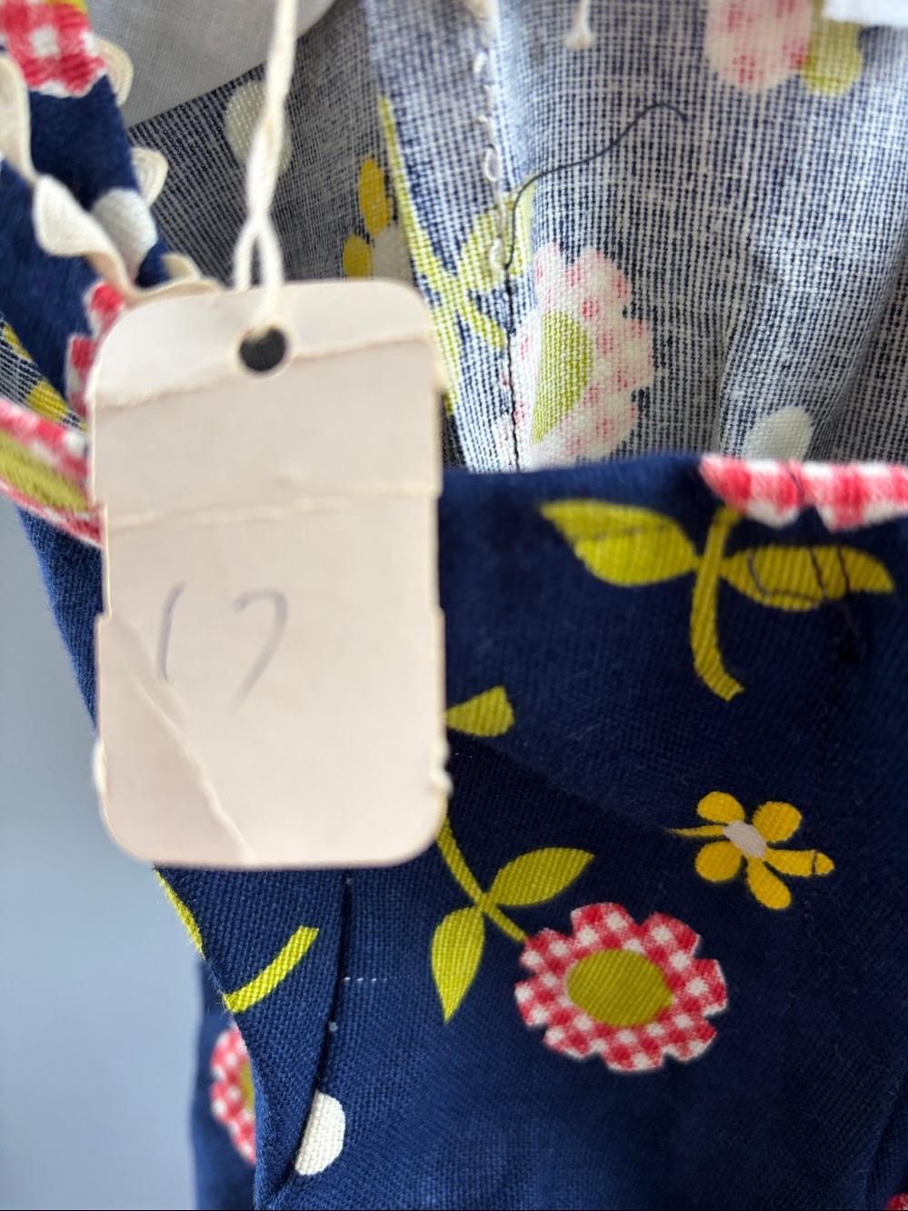 Cottagecore, Retro-Vintage, 70s Boho, sunflower polka dot overalls - Picture 11 of 15